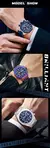 Mini Focus MF0411G Relógio de luxo à prova d'água luminoso cronógrafo calendário pulseira de aço inoxidável relógios de quartzo masculinos - comprar online