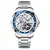 AILANG Grande Dial Vintage Mens Pulso Esportes Tourbillon Oco Automático Mecânico Mão Enrolamento Relógio dos homens
