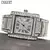 Relógio de gelo de luxo para homens marca UNIGUET Hip Hop Diamante Relógios de Quartzo Moda Roman Literal Retângulo À Prova D 'Água Relógio de Pulso Homem