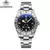 ADDIESDIVE GMT Relógios para Homens, Aço Inoxidável, Luminous Calendar Display, 20ATM Quartz Relógios, 39mm Diver Watch