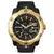 Relogio Mormaii Masculino Preto\Dourado Relógio Militar Grande Com Calendario Pulseira De Silicone A Prova d'água - loja online