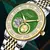 2024 PINDU Verde Aço Inoxidável Diamante Face Tourbillon Clássico Relógio Mecânico Masculino Moda Cronógrafo 30 Metros Waterproo