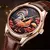 CARNIVAL-Men's 3D Rooster Padrão Sapphire Relógios, Relógio Mecânico Automático, Pulseira de Couro, Design Exclusivo, Miyota Fashion, Novo