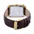 BERNY 6P25 Relógio de quartzo para homens Golden Tank Square Relógio de pulso Vintage Day Date Couro 3ATM Relógio de luxo à prova d'água masculino - loja online
