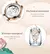 Relógio automático à prova d'água Nesun para mulheres, movimento mecânico, mostrador Shell, diamante strass, fase da lua, relógio de pulso feminino na internet