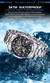 Glenaw steampunk esqueleto relógio masculino anel de luxo relógios mecânicos automáticos luminoso à prova dwaterproof água relógio pulseira aço inoxidável - loja online