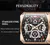 Marca de luxo tonneau relógio para homem clássico aço inoxidável cronógrafo relógios quartzo moda esporte à prova dwaterproof água reloj hombre presente na internet