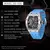 Imagem do pagani relógios de quartzo masculino vh65 movimento esqueleto dial 100m à prova dwaterproof água esporte retângulo relógio de vidro safira para homem