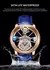 haemmer astronomia relógio masculino caso transparente design relógio de quartzo de couro masculino ajuste de tempo jacob relogio à prova dwaterproof água - loja online