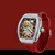 Imagem do IW-Relógio de borracha amarela impermeável masculino, design personalizado, totalmente automático, moda mecânica
