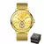 Skrox elegante fino movimento automático homem relógio mecânico à prova dwaterproof água masculino relógios de pulso original high-end luxo relógio