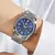 Imagem do Relógio mecânico feminino pulseira de aço feminino relógio de pulso automático à prova dwaterproof água senhora