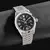 Relógio mecânico feminino pulseira de aço feminino relógio de pulso automático à prova dwaterproof água senhora