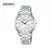 Seiko relógio de quartzo masculino série solar original japonês 10 barra à prova dwaterproof água metal prata pulseira lazer relógio de negócios