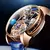 haemmer astronomia relógio masculino caso transparente design relógio de quartzo de couro masculino ajuste de tempo jacob relogio à prova dwaterproof água - Turinshop virtual