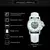 Vencedor moda iced out esqueleto relógio mecânico automático para mulheres mãos luminosas elegantes senhoras relógios pulseira de couro branco