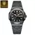 Poedagar moda quadrado relógio masculino à prova dwaterproof água luminosa data semana homem relógio de pulso alta qualidade aço inoxidável quartzo relógios masculinos - comprar online