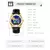 Skmei-Relógios casuais masculinos de quartzo, céu estrelado, fase lunar, relógios de pulso de couro genuíno, relógio impermeável, moda - comprar online