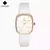 WWOOR-Relógio de quartzo de couro impermeável feminino, marca superior, pulseira de moda, relógio de luxo feminino, 2024