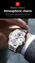 OLEVS-Relógio Quartz Impermeável Masculino, Relógios de Moda Empresarial, Cronógrafo Original, Dial Cinza, Fase da Lua, Data, Top Brand - loja online