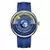 Relógio de quartzo masculino Mark Fairwhale com mostrador exclusivo com tema da Terra, pulseira de silicone durável e design à prova d'água, estilos esportivos casuais na internet