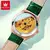 Olevs 6601 relógio mecânico automático feminino dial pulseira de couro à prova dwaterproof água luminosa relógios de pulso femininos conjunto rel - Turinshop virtual
