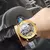 Skrox gmt fase da lua movimento automático relógio mecânico à prova dwaterproof água homem relógios de pulso original high-end luxo masculino aaa relógio - Turinshop virtual