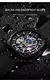Skrox quadrado elegante esqueleto movimento automático homem relógio de pulso mecânico marca original luxo relógio reloj hombre - loja online