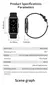 Xiaomi-relógio inteligente para homens e mulheres, telefone conectado bluetooth, música, fitness, pulseira esportiva, monitor de sono, smartwatch na internet