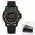 DANIEL GORMAN Relógio magnético masculino preto à prova d'água contas de aço inoxidável relógio de quartzo com pulseira de silicone DG0221 verde - loja online