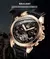 Skrox tourbillon movimento automático homem cavaleiro relógio mecânico esportes relógios de pulso original high-end luxo campo clockwork