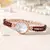 Relógio quartzo branco pérola para mulheres, relógio de pulso feminino, relógios elegantes, presente para senhoras, pulseira da moda na internet