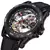 Relógio de pulso masculino esqueleto turbilhão, relógio mecânico automático, pulseira de borracha impermeável, luminoso, masculino, luxo - comprar online