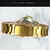 Imagem do Vencedor moda elegante relógio mecânico para mulheres esqueleto de ouro luxo gelado para fora relógios automáticos senhoras pulseira aço inoxidável