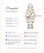 Relógio automático à prova d'água Nesun para mulheres, movimento mecânico, mostrador Shell, diamante strass, fase da lua, relógio de pulso feminino