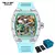 Novo PINDU Relógio Exclusivo Dial Design Estilo Homens Relógio Mecânico Verão Praia Moda Relógio Brilhante Resina impermeável silicone cinta - comprar online