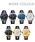 Skrox original esportes homem relógio de couro safira azul dial luminoso movimento automático relógio mecânico à prova dwaterproof água relógios pulso - comprar online