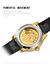 Imagem do Novo original ouro tigre moda clássicos diamante homem relógio fase da lua tourbillon esqueleto mecânico automático relógio masculino de luxo