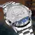 Glenaw original vela design genuíno relógio masculino totalmente automático relógio mecânico elegante multi-função à prova dwaterproof água