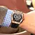 Imagem do Marca de luxo tonneau relógio para homem clássico aço inoxidável cronógrafo relógios quartzo moda esporte à prova dwaterproof água reloj hombre presente