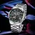 Glenaw steampunk esqueleto relógio masculino anel de luxo relógios mecânicos automáticos luminoso à prova dwaterproof água relógio pulseira aço inoxidável - comprar online
