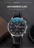 Skmei-relógio de pulso masculino 9301, marca top, luxo, pulseira de couro genuíno, impermeável, data, cronômetro, quartzo, para homens - comprar online