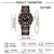 Relógio de quartzo com pulseira de nylon masculino, luxuoso e simples relógio de negócios feminino ,elegante luz noturna - Turinshop virtual