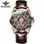 Oupinke 3206 relógios masculinos automáticos moda esqueleto oco luxo original relógio de pulso mecânico superior espelho safira homem relógio - comprar online