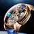 PINEU Design Relógio Quartzo Masculino, Turbilhão Diamante, Marca top ,relógio Astronomia de luxo ,solar