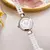 Relógio quartzo branco pérola para mulheres, relógio de pulso feminino, relógios elegantes, presente para senhoras, pulseira da moda - comprar online