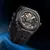 Bonest gatti relógio de movimento automático marca superior luxo cronógrafo aço inoxidável esporte à prova dwaterproof água relógios mecânicos para homem