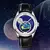 Skmei-Relógios casuais masculinos de quartzo, céu estrelado, fase lunar, relógios de pulso de couro genuíno, relógio impermeável, moda - Turinshop virtual