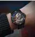 Relógio de pulso masculino esqueleto turbilhão, relógio mecânico automático, pulseira de borracha impermeável, luminoso, masculino, luxo na internet