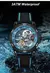 Relógio de pulso masculino esqueleto turbilhão, relógio mecânico automático, pulseira de borracha impermeável, luminoso, masculino, luxo - Turinshop virtual